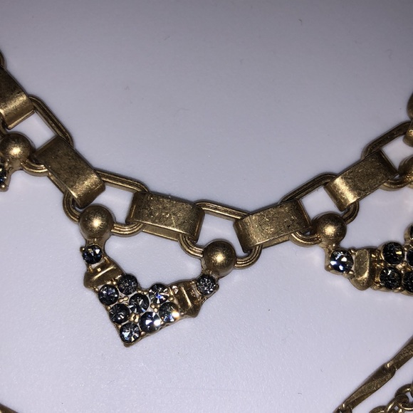 Stella and Dot multi necklace adjustable brass EUC - Picture 5 of 6